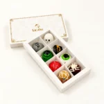 Caja Halloween de 8 bombones, con su empaque Lacabú